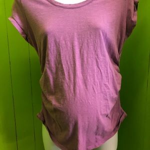 Liz Lange Maternity Shirt Purple